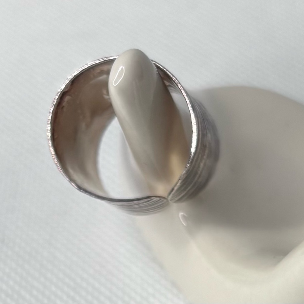 Textured Elephant Wrap Statement Ring Adjustable … - image 4